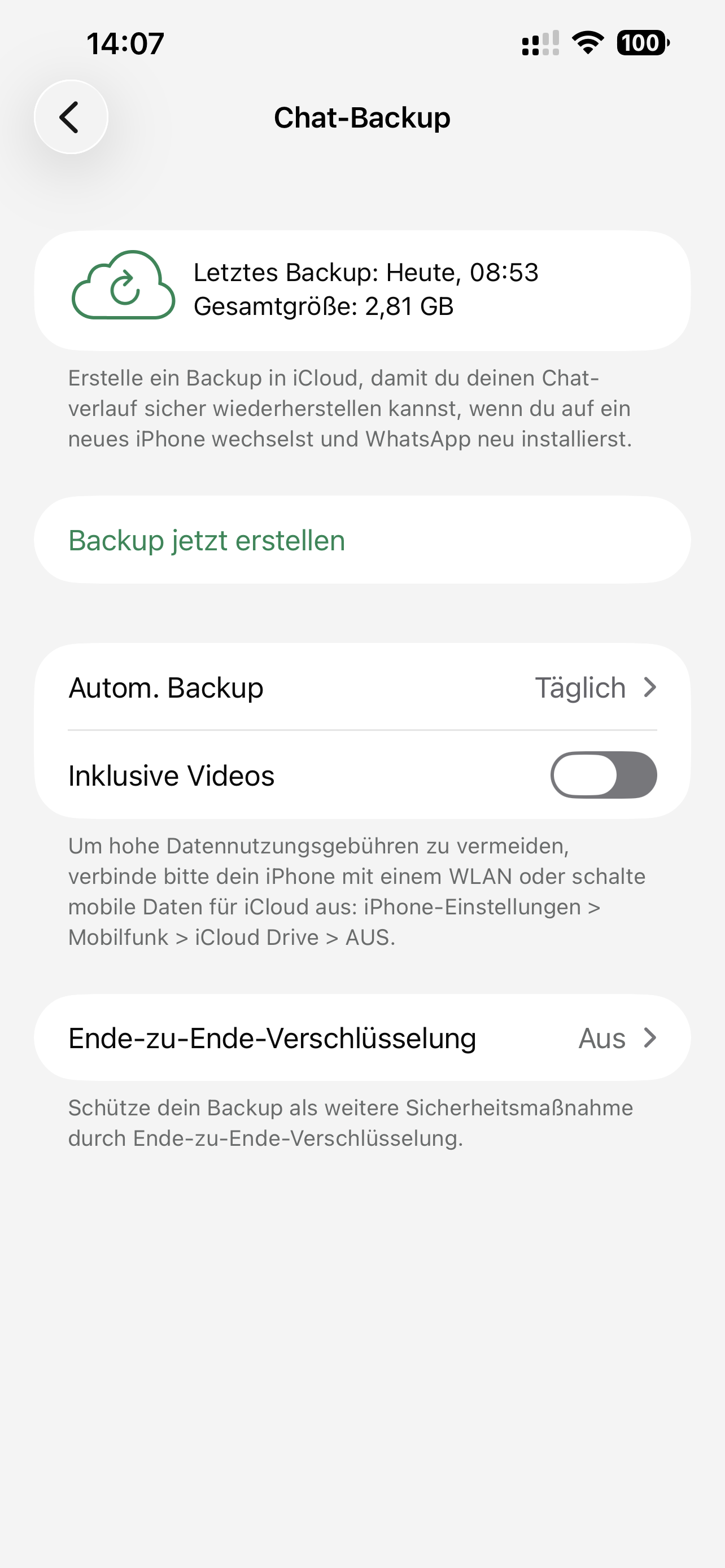 WhatsApp Chat Backup