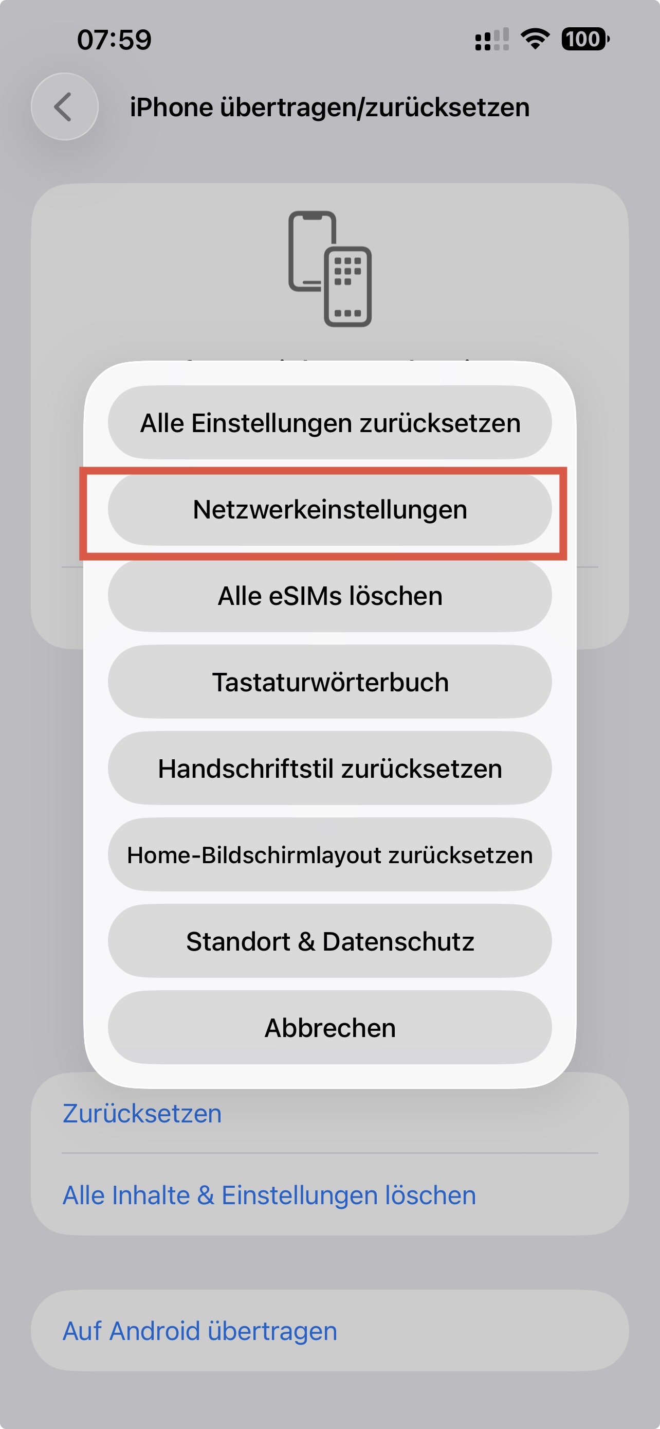 iPhone Netzwerkeinstellungen zurücksetzen bei WLAN-Problemen