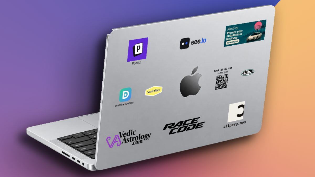 Sticker auf Laptop: Entwickler versteigert Werbepl�tze auf seinem Macbook-Deckel